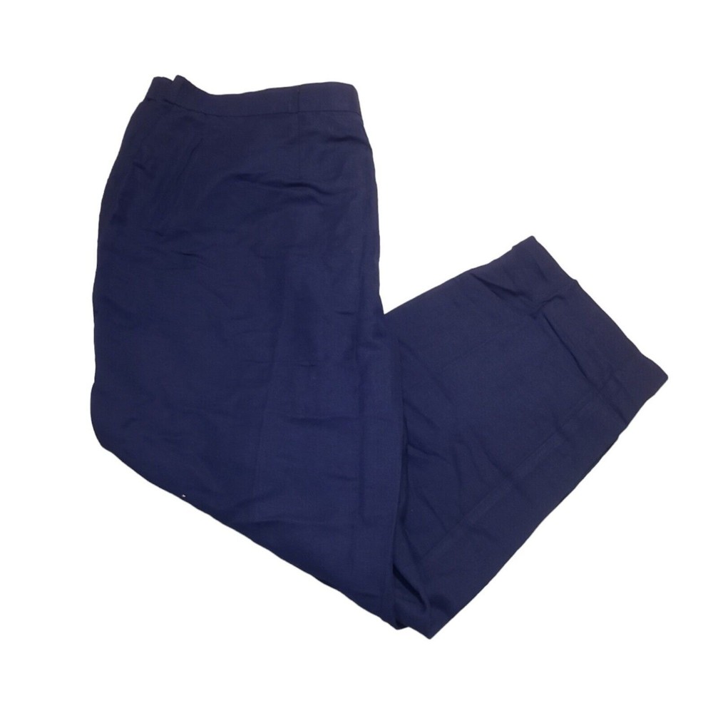 Givenchy Womens Blue Dress Pants  Pockets Straight Leg Size 24W